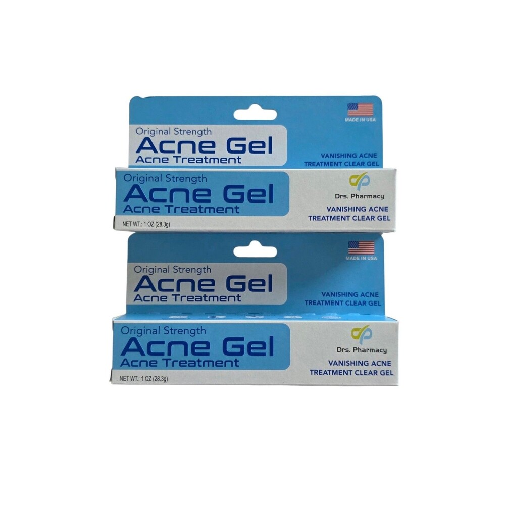 Drs Pharmacy Original Strength Acne Gel,Ance Treatment 1 .oz ~2pk